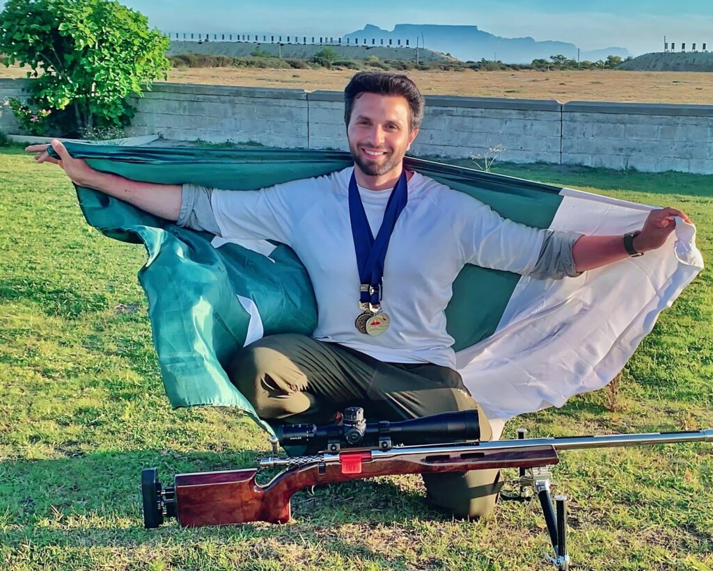 Pakistani shooter Mohsin Nawaz secures a silver medal at the Imperial Championship