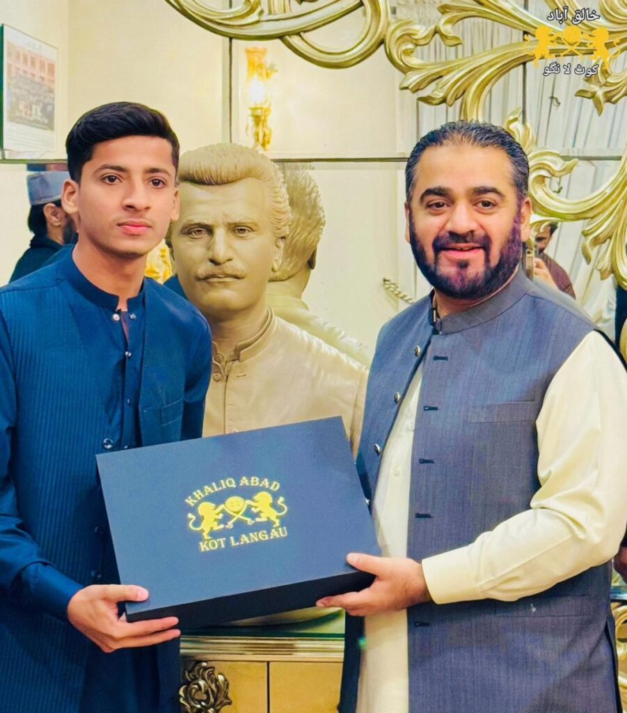 mir-khalid-lango-honours-taekwondo-star-syed-abu-huraira-shah